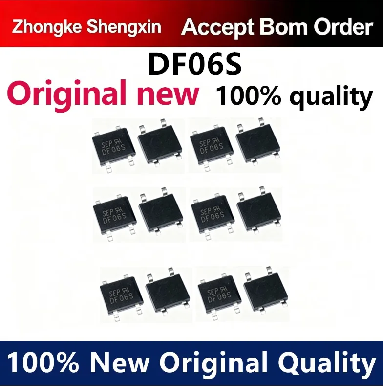 （5pcs-100pcs）DF1510S DF06S DF08S DF10S 1A 800V/1000V bridge rectifier bridge stack
