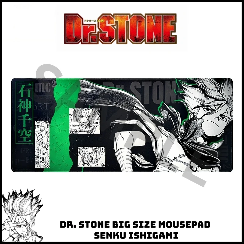 authentic  Dr Stone Large Mouse Pad Ishigami Senkuu Anime Desk Mat Non Slip Gaming Accessory For Anime Fans