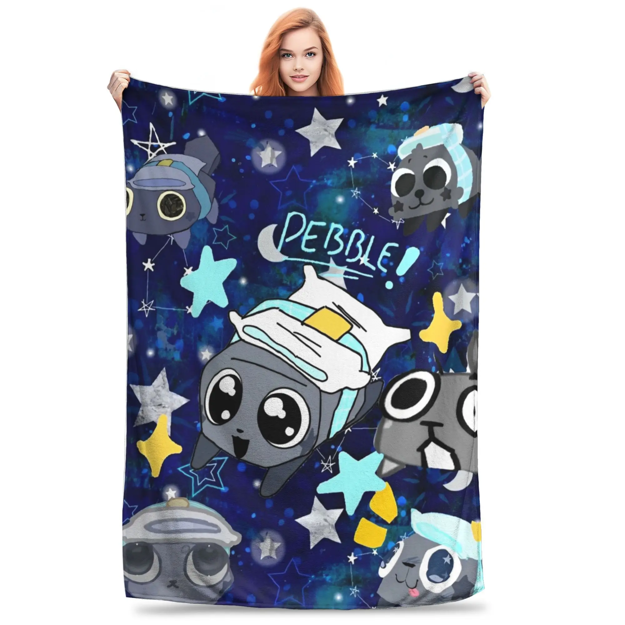 

Dandys World Pebble Fleece Blankets Novelty Throw Blankets for Home