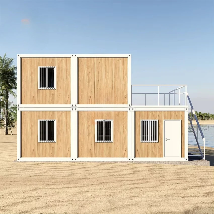 المعيشة الجاهزة 1 2 3 4 غرف نوم مكتب حزمة مسطحة حاوية المنازل المحمولة الجاهزة المنازل اثنين غرفة نوم المرفقة المرحاض