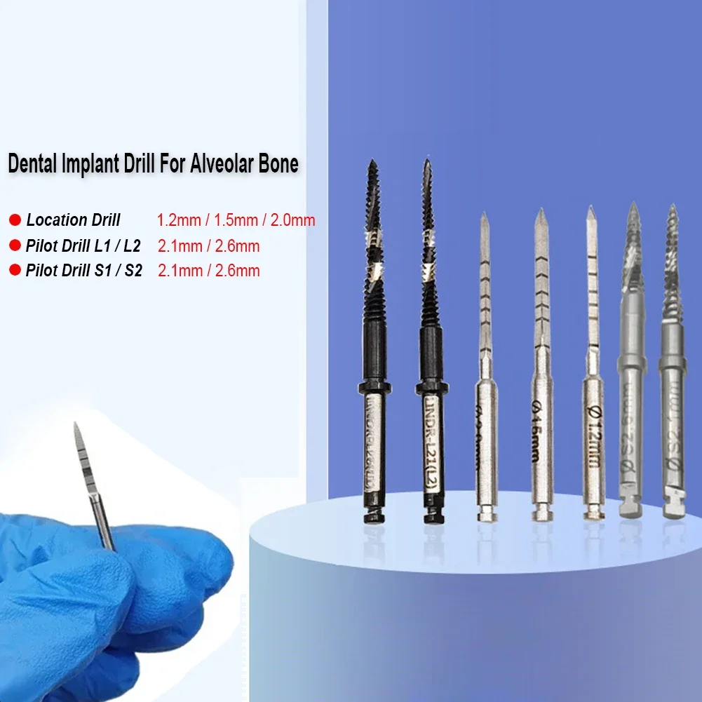 

Dental Implant Drills Cortical Alveolar Bone Positioning Drill Location Guide Intraoral Surgical GBR Pioneer Pilot Drill Burs