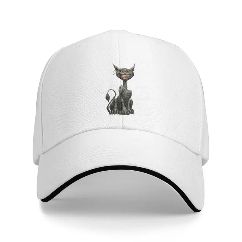 Custom Cheshire Cat Devil Baseball Cap for Men Women Adjustable Alice In Wonderland Dad Hat Sports