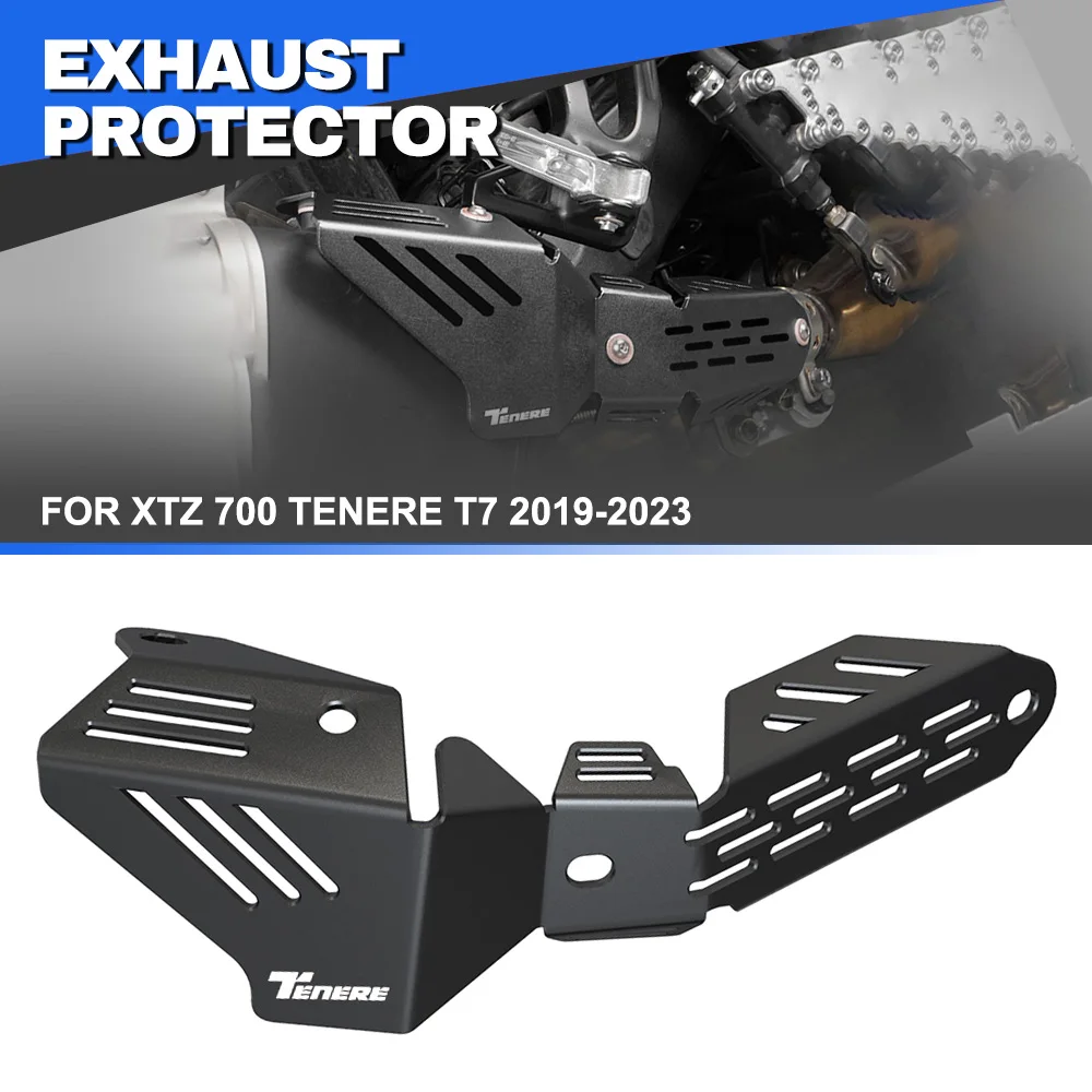 

Exhaust Shield Muffler Pipe Protector Cover Heat Shield Accessories FOR YAMAHA XTZ 700 TENERE T7 2019-2021 2022 2023 Motorcycle