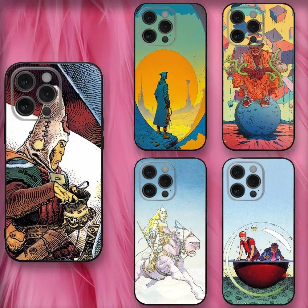

Art M-Moebius Phone Case For iPhone 16,se4,15,14,13,12,11,Pro,X,XS,Max,XR,Plus,Mini Soft Black Cover