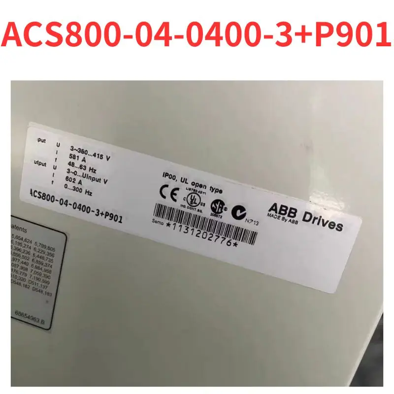 

Second-hand ACS800-04-0400-3+P901 inverter test OK Fast Shipping