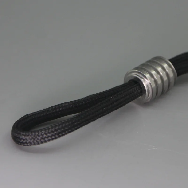 TC4 Titanium Alloy Knife Pendant, Umbrella Rope, EDC Thread, Anti-Lost Rod, Anel de titânio