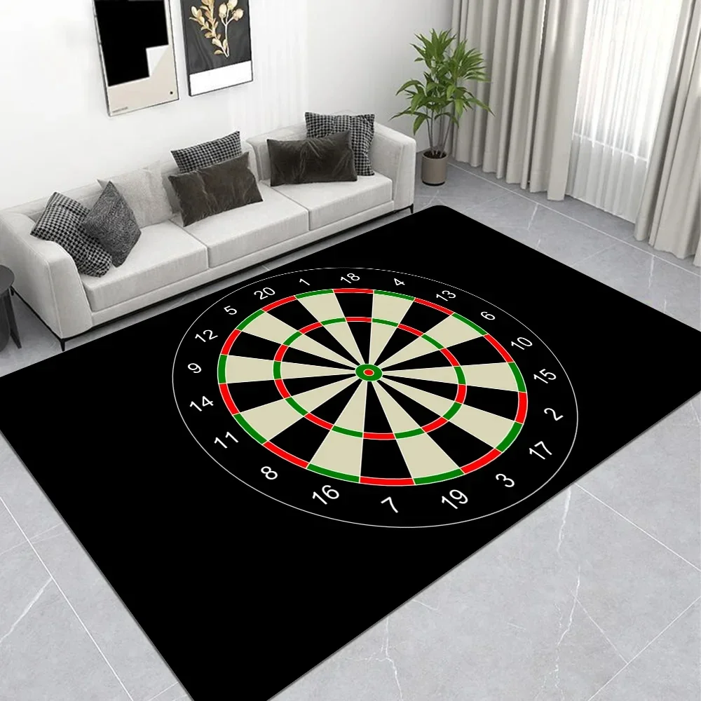 Dart Board Arrow Carpet Fashion Game Room Floor Mat Soft Bedroom Floor House Laundry Room Area Rug Anti-skid Household Carpets