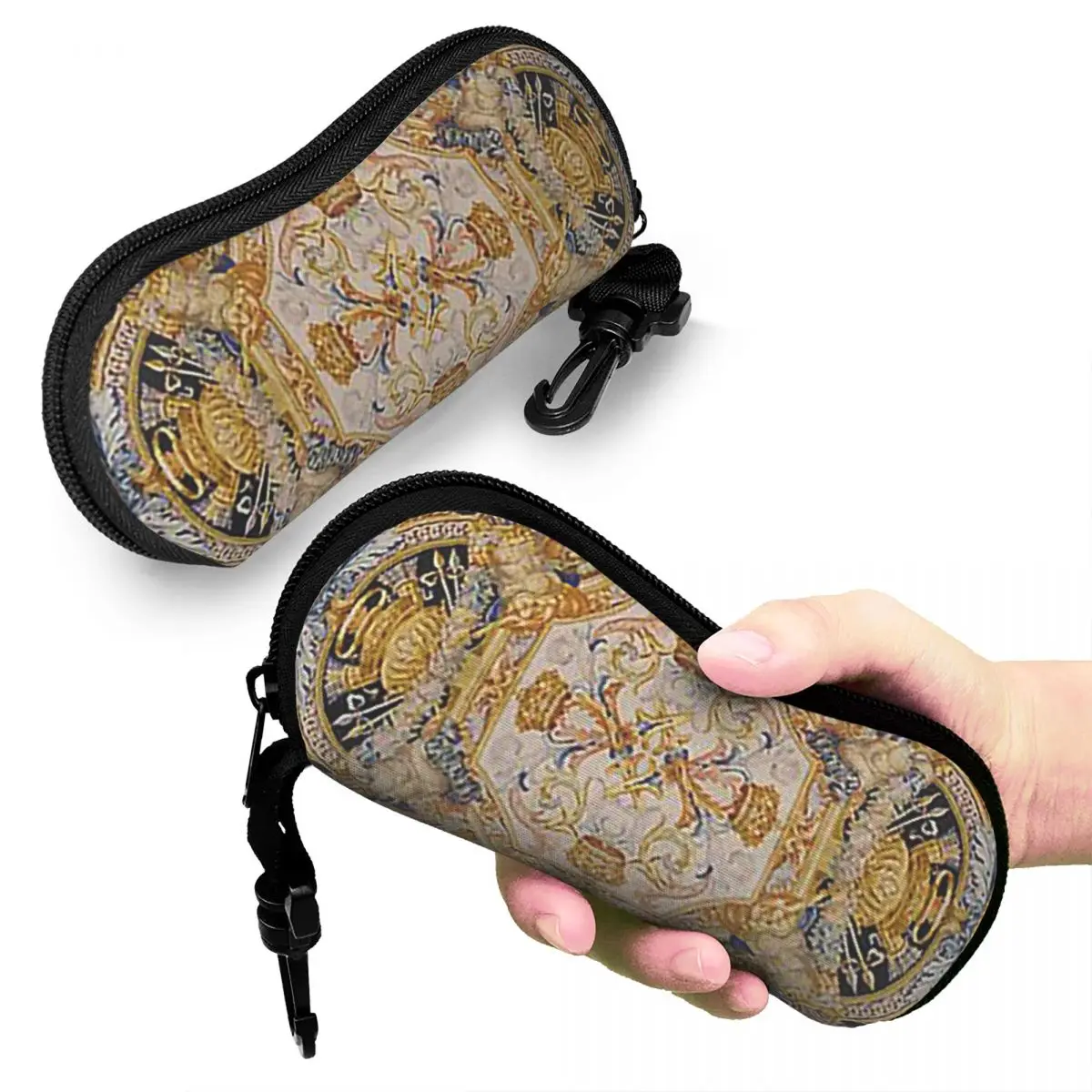 

Baroque Madness Shell Glasses Case Protective Sunglasses Box Women Men Soft Eyeglasses Bag Pouch