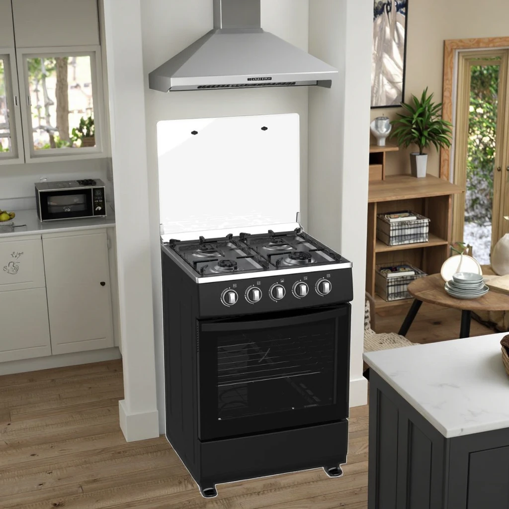 Kitchen Combustible Gas Electric Oven Connected Upright Multifunctional Intelligent Household Outlets Gas Range Stove 4 Burner