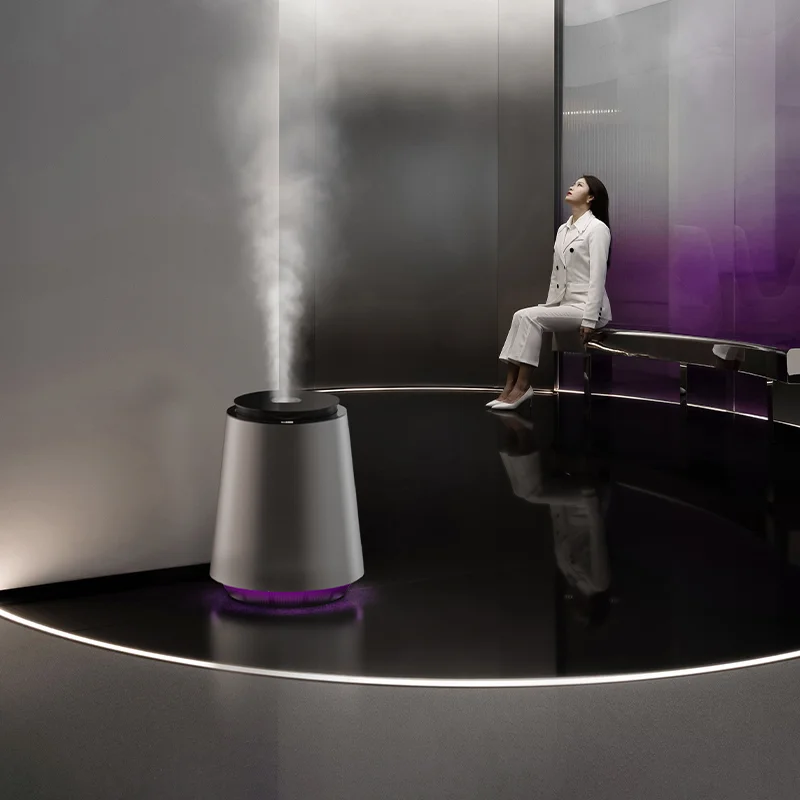 Umidificadores de chão para quarto, umidificador de ar de névoa fria para sala grande, umidade personalizada automática, capacidade enorme de 13L