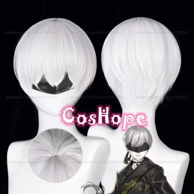 9S Cosplay Wig 2b Wig White Wig Cosplay Anime Cosplay Wig Heat Resistant Synthetic Wigs Hair