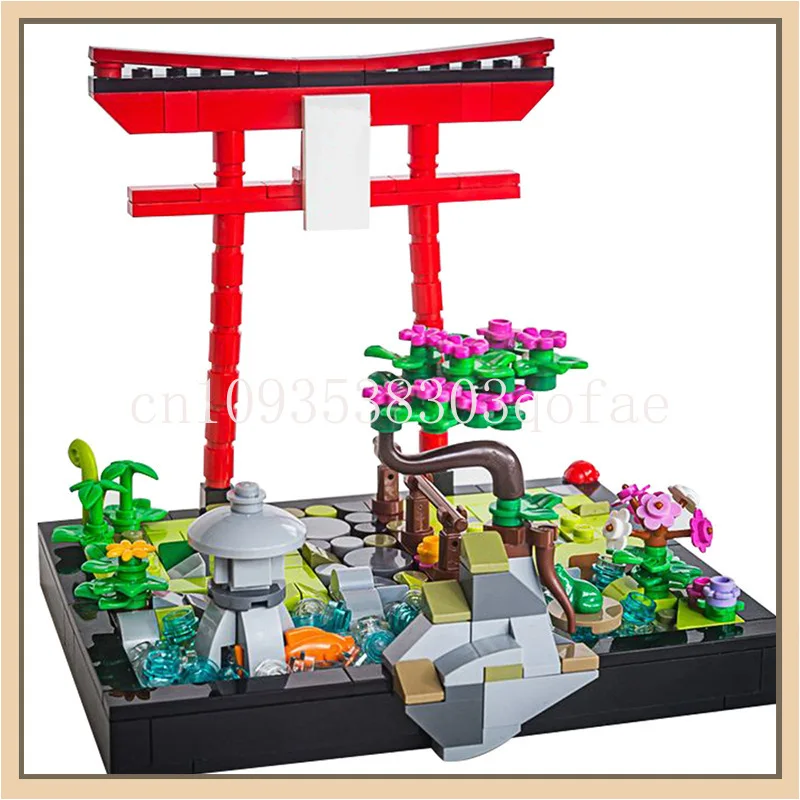 

MOC-64508 Строительные блоки Дом Тории Сад Строительный блок Модель Креативный подарок Украшение строительного блока