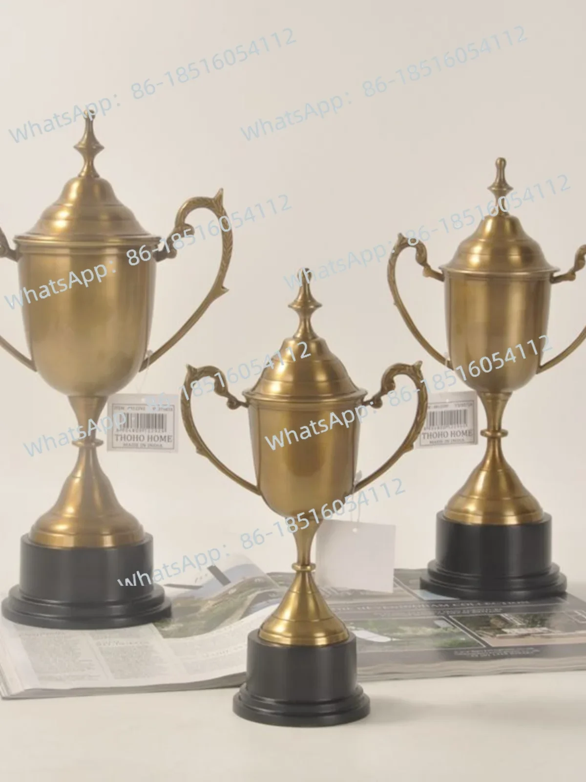 

Metal Trophy Copper Silver Study Office Ornament Desktop Model Room Decoration Ornament
