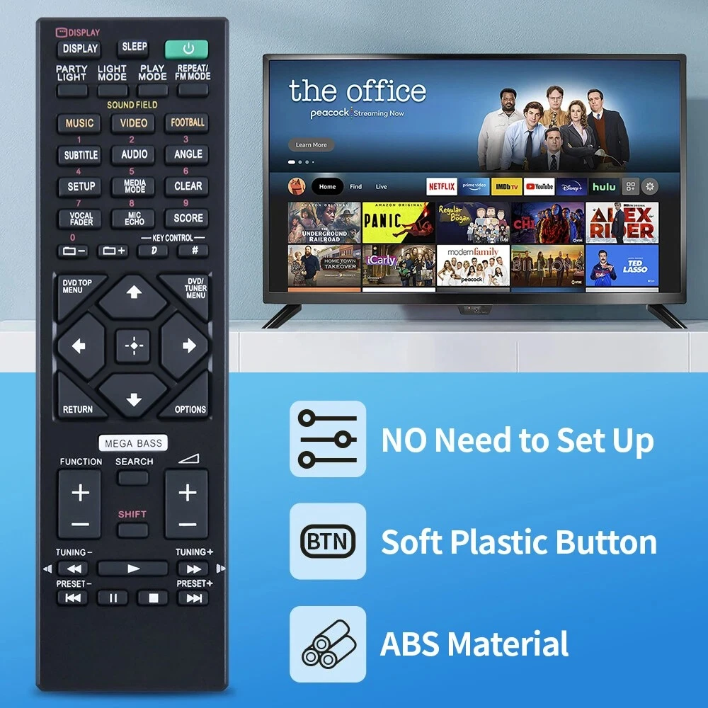 Nuevo Control remoto para Sony SHAKE-X3D SHAKE-X1D SHAKE-X7D HCD-SHAKEX10 SHAKE-X30D sistema de Audio estéreo