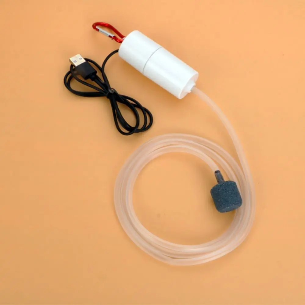 1Pcs Silent Oxygen Air Pump Durable Mini Small Aquarium Accessories Air Compressor 5V 1W Portable USB Aerator Oxygenator