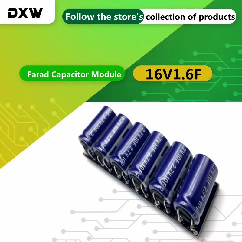 

1PCS/Lot 16V1.6F 2.7V10F Super Capacitor 16V1F 16V2F Farad Capacitor Module 2.7V 16V Combined supercapacitor