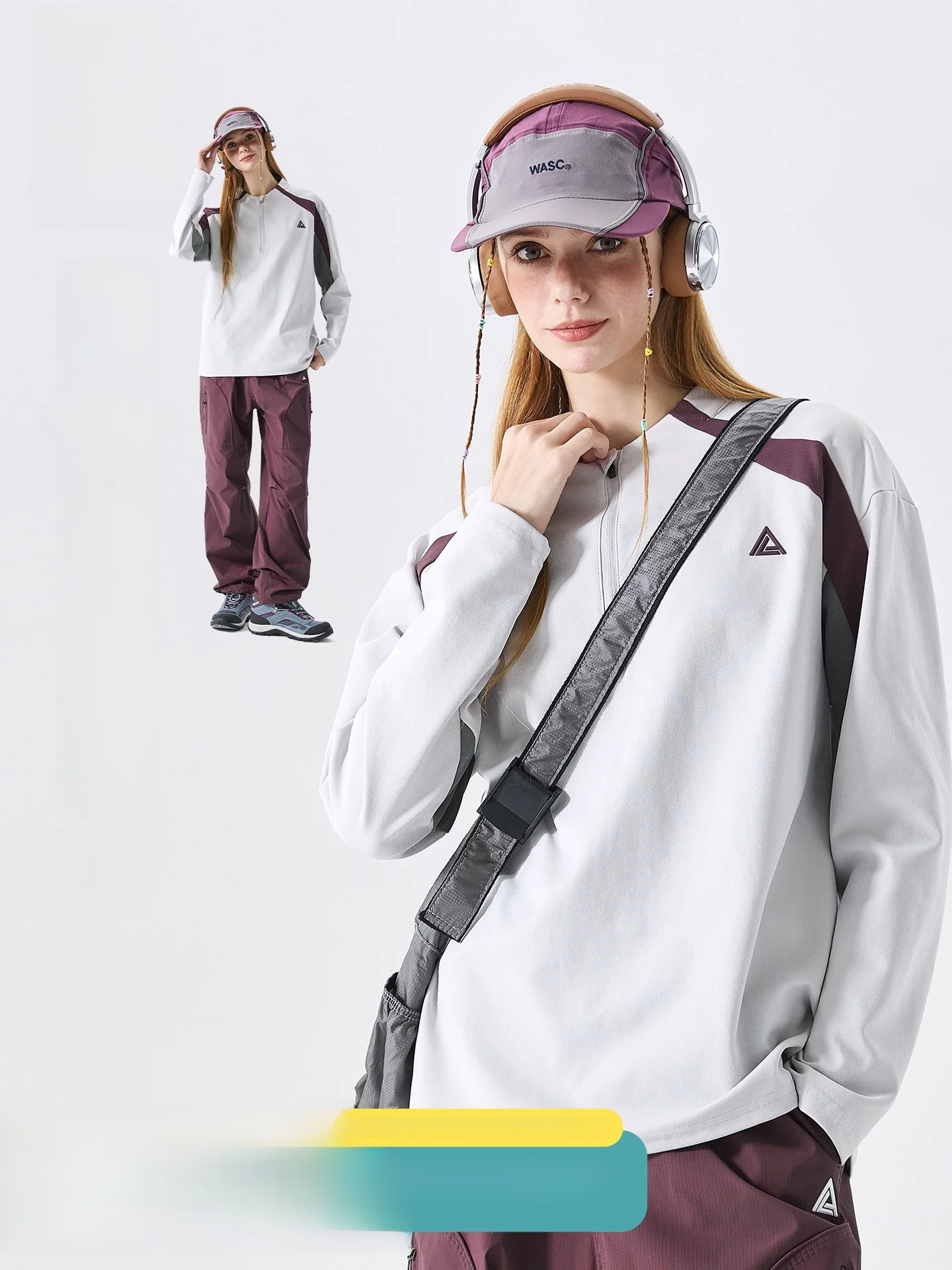 

Женская футболка LAZY DAY с длинным рукавом, на молнии до середины груди, с цветовыми блоками, влагоотводящая, быстросохнущая, для активного отдыха, осенняя, с защитой от солнца, модная