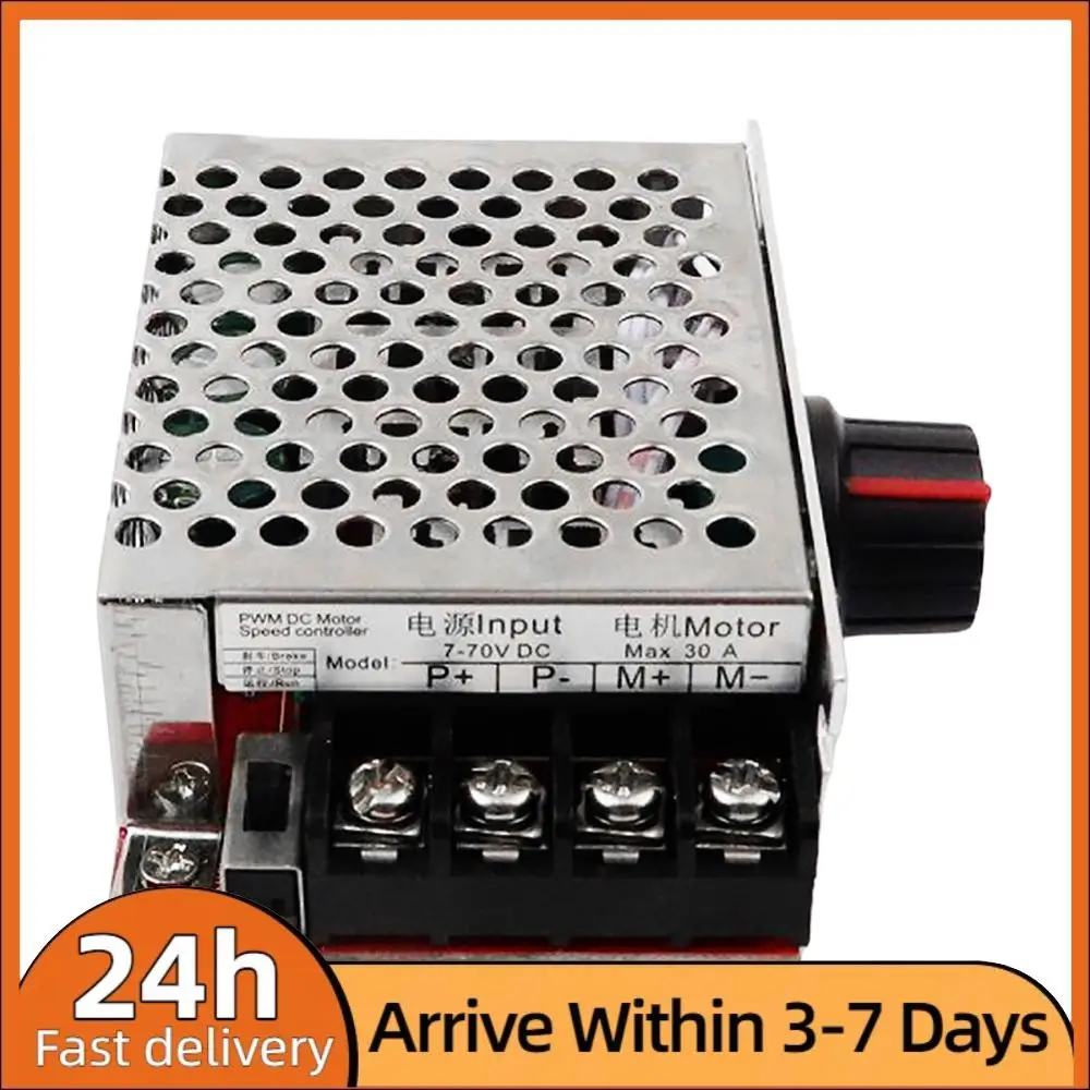 

Регулятор скорости двигателя 7-70В ШИМ DC 30А, высокомощный, с переменной скоростью, контроллер оборотов двигателя