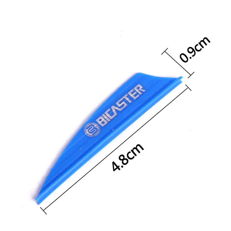 Fotografia 4: 50 Peças de Penas de Plástico AIR Bicaster de 1.89 Polegadas para Flechas - Acessório DIY para Tiro com Arco e Caça