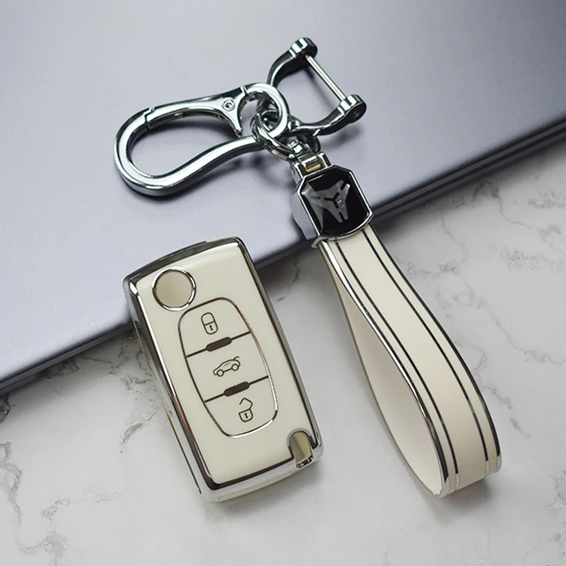 TPU Auto Remote Key Fall Abdeckung Shell Für Citroen Xsara Picasso C5 C6 C8 Für Peugeot 107 207 307 308 407 607 3008 5008 Keyless