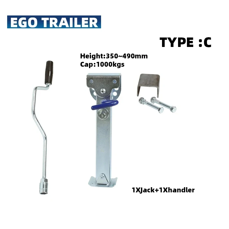 EGO TRAILER Stabilser Leg Drop Down Caravan parking leg Motorhome Camping RV Trailer prop stand corner steady 350~490mm