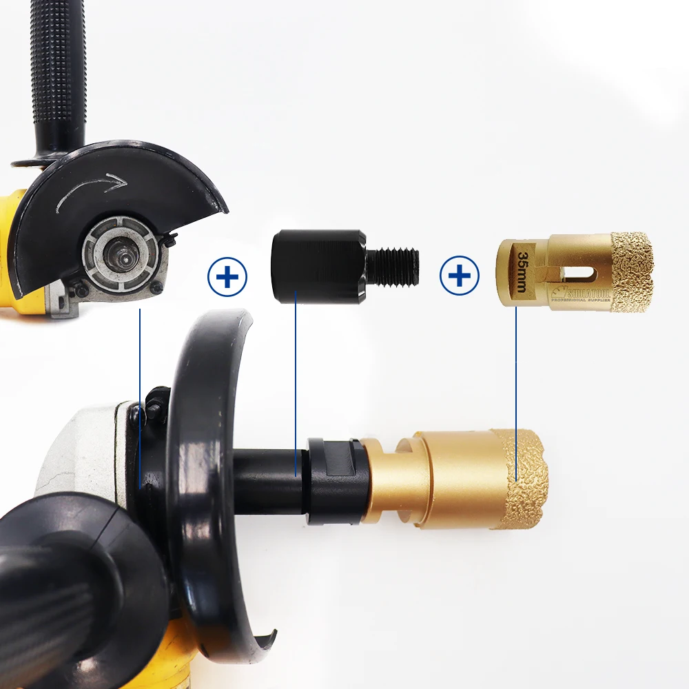 Shdiatool Khác Nhau Chỉ Kim Cương Core Bit Adapter M14 Để M10 Hay M14 Đến 5/8 Hoặc 5/8 Đến M14 Đá Mài kết Nối Bộ Chuyển Đổi