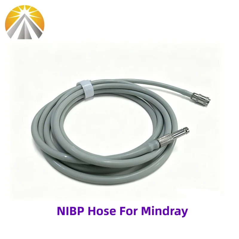 NIBP Hose Reusable Single Tube Blood Pressure Cuff Tubing For Mindray Patient Monitor with One Interconnect Tube 2.5 Meter