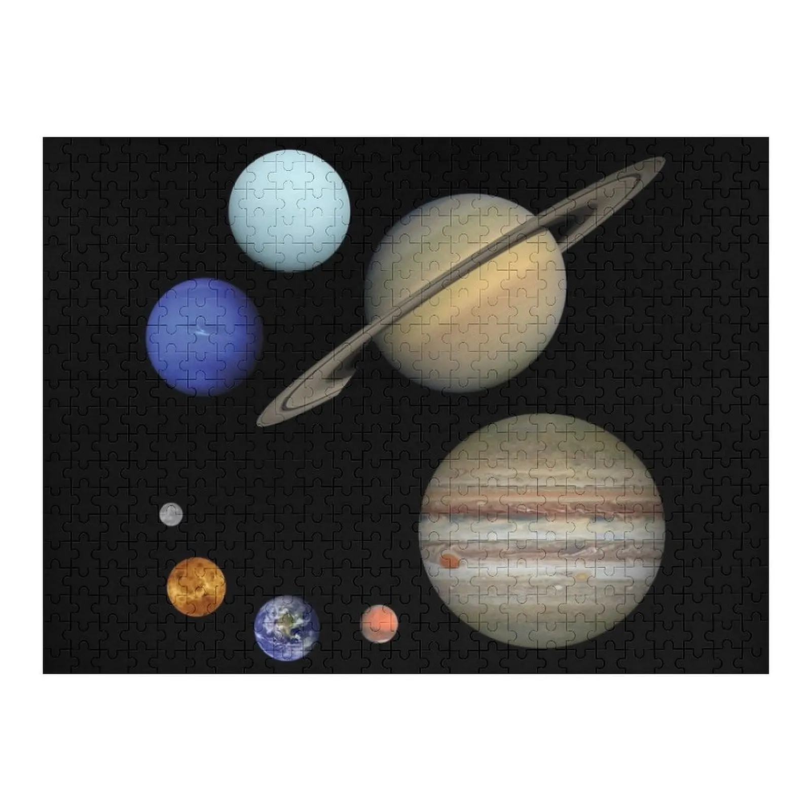 

Colorful Planets in Solar System Jigsaw Puzzle Christmas Gifts Custom Wooden Gift Scale Motors Puzzle