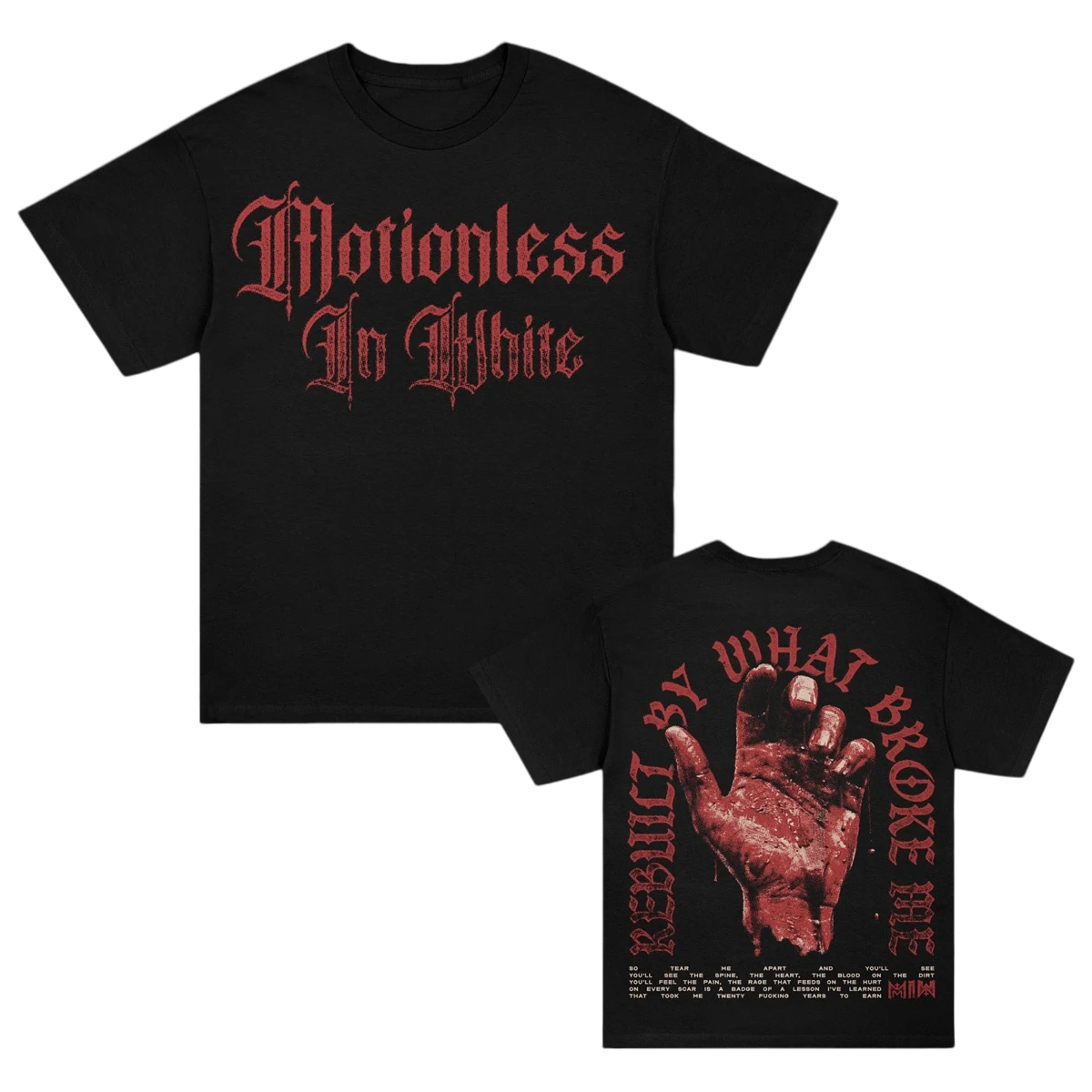 Motionless in White MIW Band Album Decades 2026 Merch I'm Still Here T Shirt Cotton Men's Clothing Women's T-Shirts Fans Tee