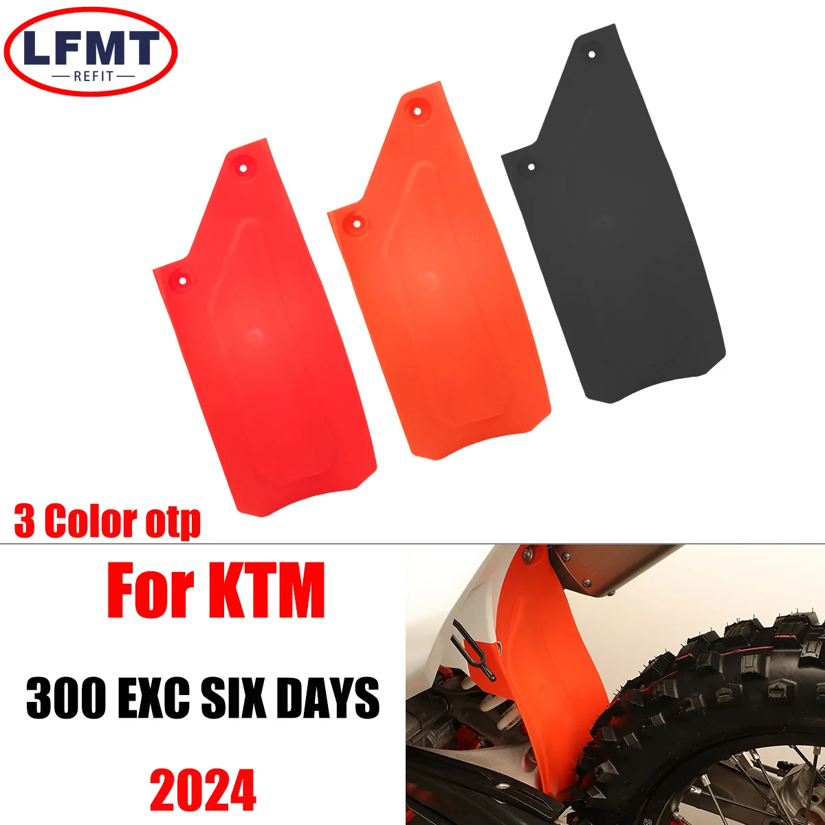 

2024 New dirt bike rear fender plastic fittings For KTM 300 EXC EXC300 EXC-300 SIX DAYS motorcycle general purpose