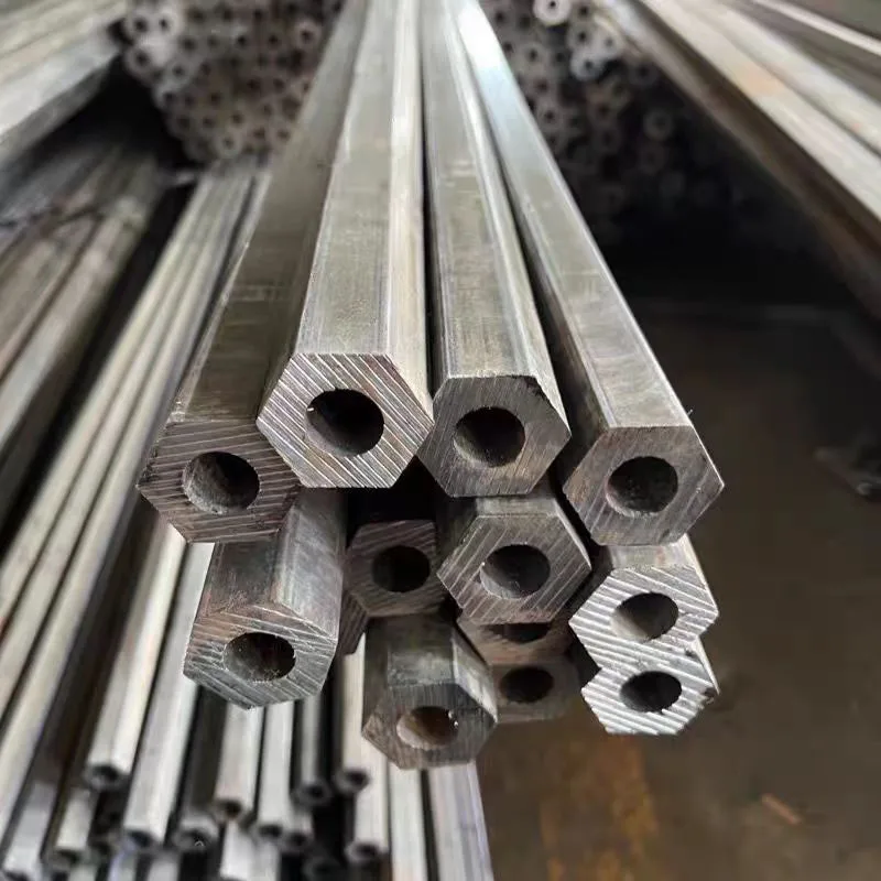 أنابيب فولاذية غير ملحومة سداسية الشكل ، أنابيب فولاذية سداسية الشكل ، دائرية داخلية ، مواد ذاتية الصنع