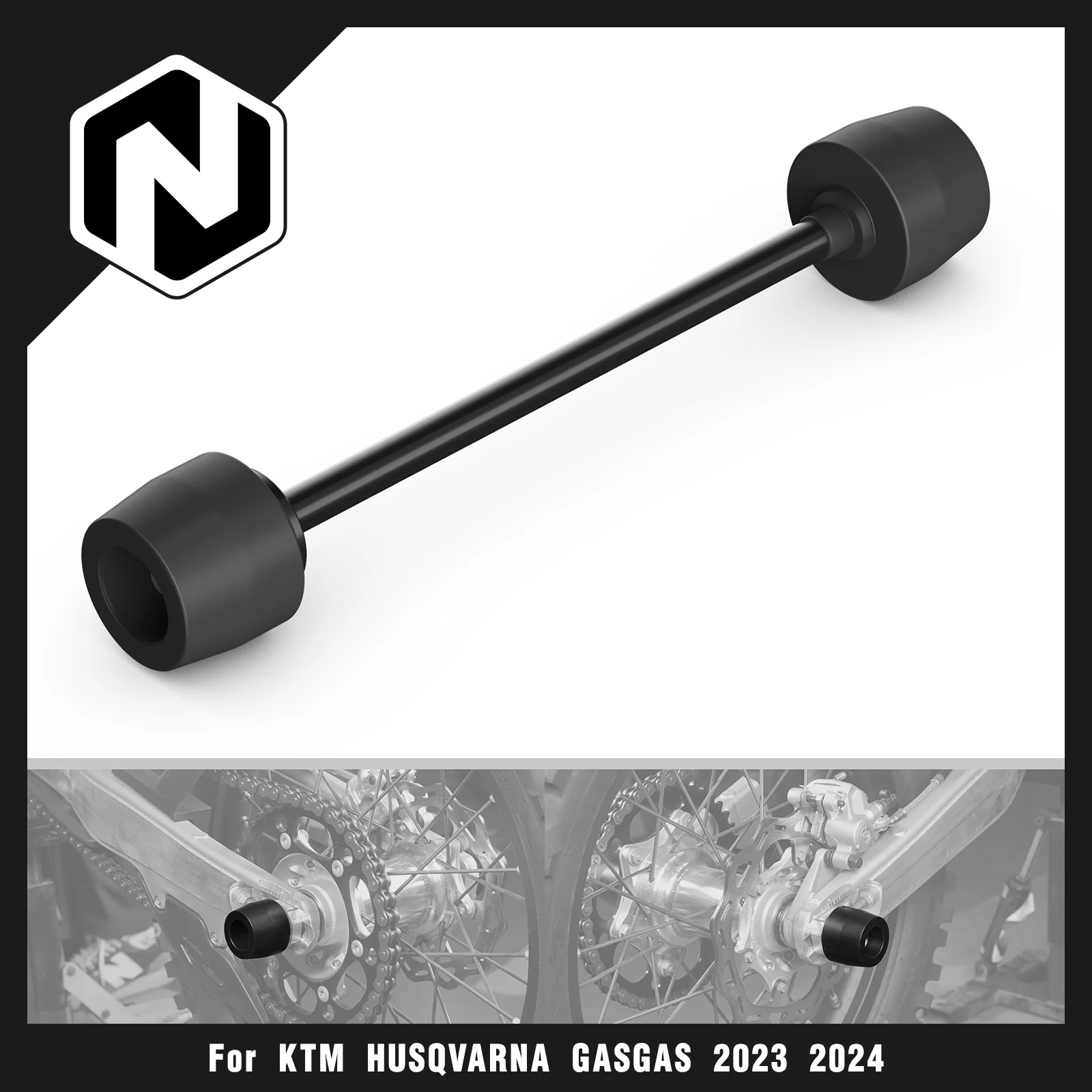 

NICECNC For Husqvarna TE 300 2024 TE 250 FE 250 FE 350 FE 450 501 Rear Wheel Axle Sliders Crash Protector TC 125 TX300 2023-2024