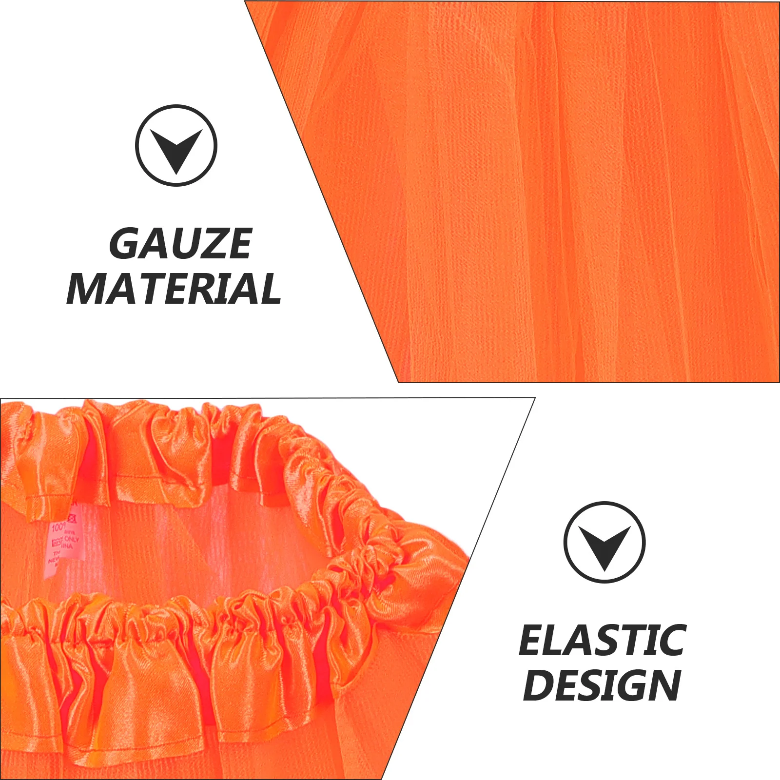 

Three-Layer Tutu For Women Short Gauze Party Dress Adult Dancewear Layered Skirt Bright Tutu Skirt Adult Color Costume