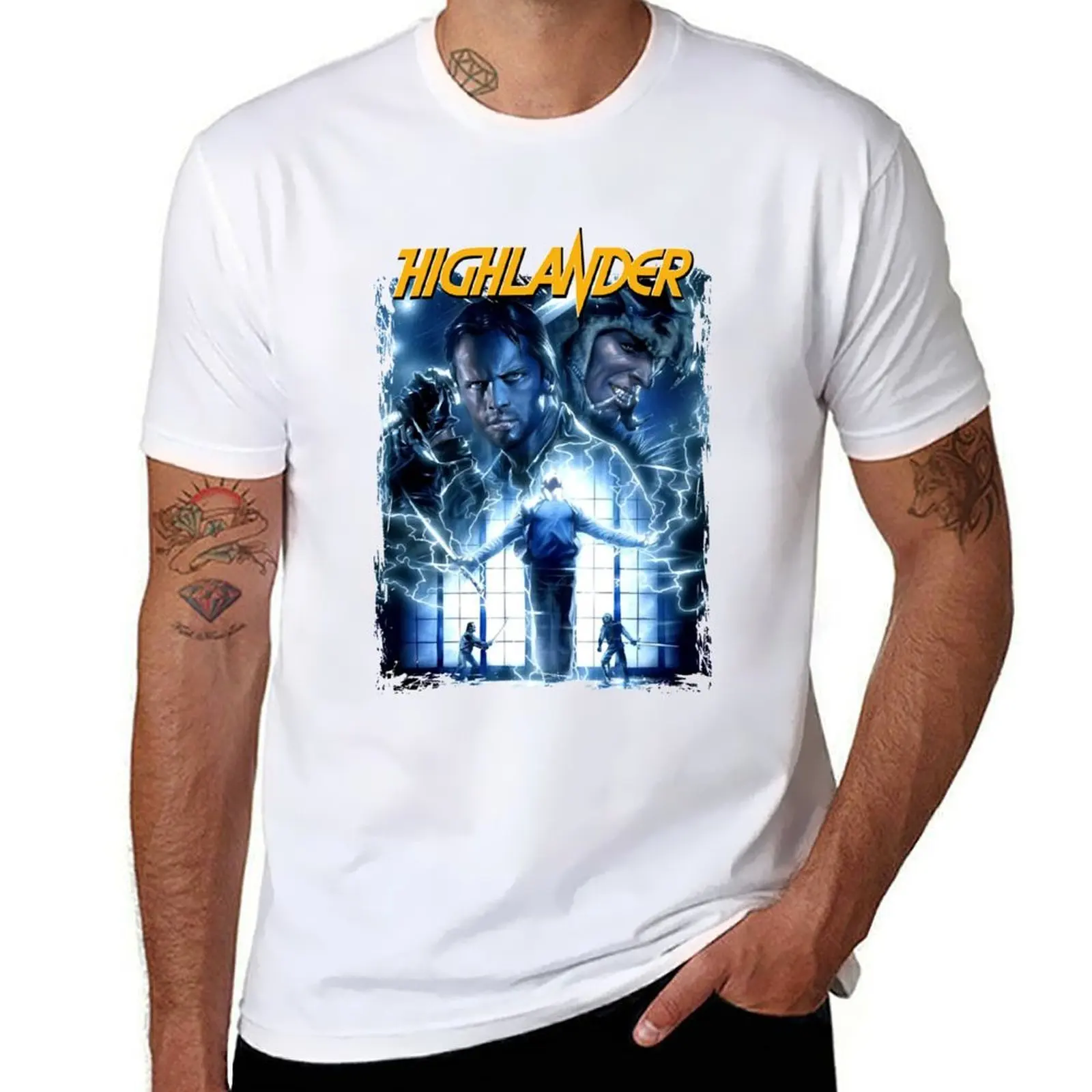 

Modern Action Fantasy Story Legendary Thirst Highlander Movie Berlin T-Shirt t shirts for man cotton t shirt man luxury T-Shirt
