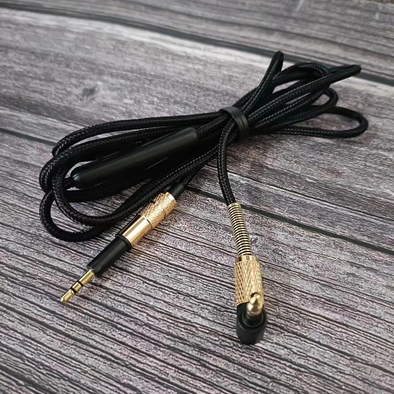 Hochwertiges Audiokabel für AKG K450 K451 K452 K480 Q460 Headset, 3,5mm auf 2,5mm Stecker mit Mikrofon, geflochtenes Kabel – Detail 5
