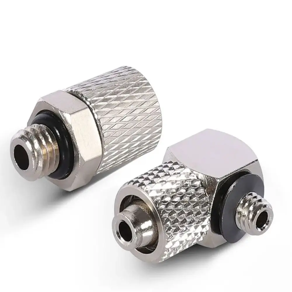 10Pcs Male Thread Micro Quick Twist Joint 3mm 4mm 6mm OD M3 M4 M5 M6 Pneumatic Pipe Connector PL/PC Brass
