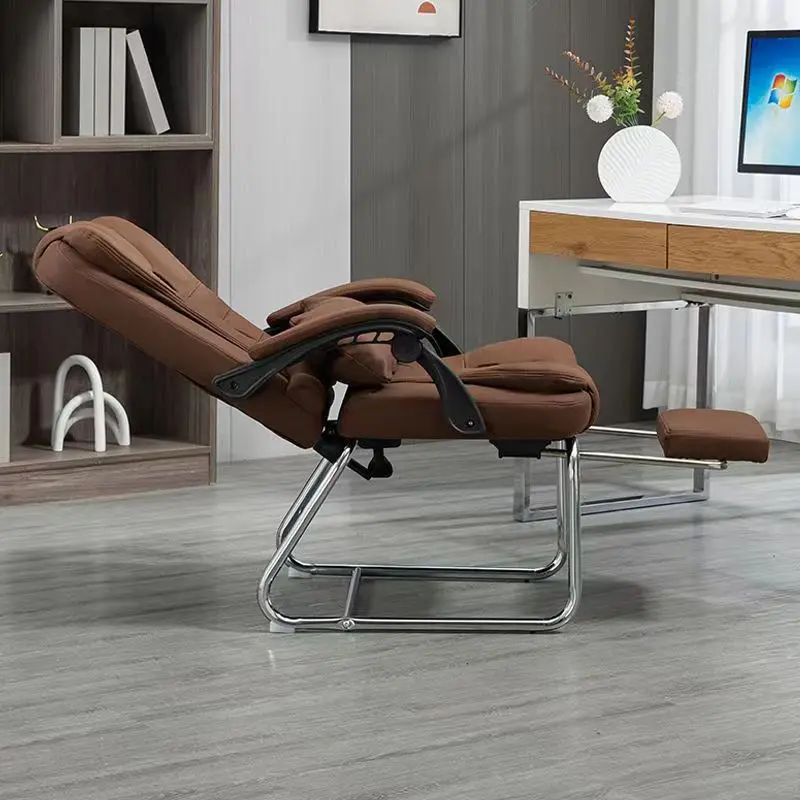 Adjustable back chair lunch break recliner computer  reclining massage large angle office