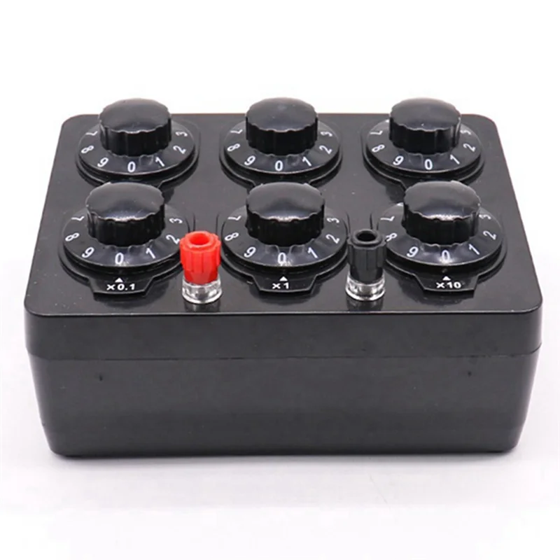 A42Z-0-99999.9 Ohm Simple Resistance Box Precision Variable Decade Resistor Teaching Instrument Teaching Resistance Box