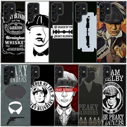 New Peaky Blinders Cross Logo Clear Phone Case For Samsung Galaxy S20 S21 S23 FE S22 Plus S24 Ultra S10 S10E S9 S8 Soft Back Cov