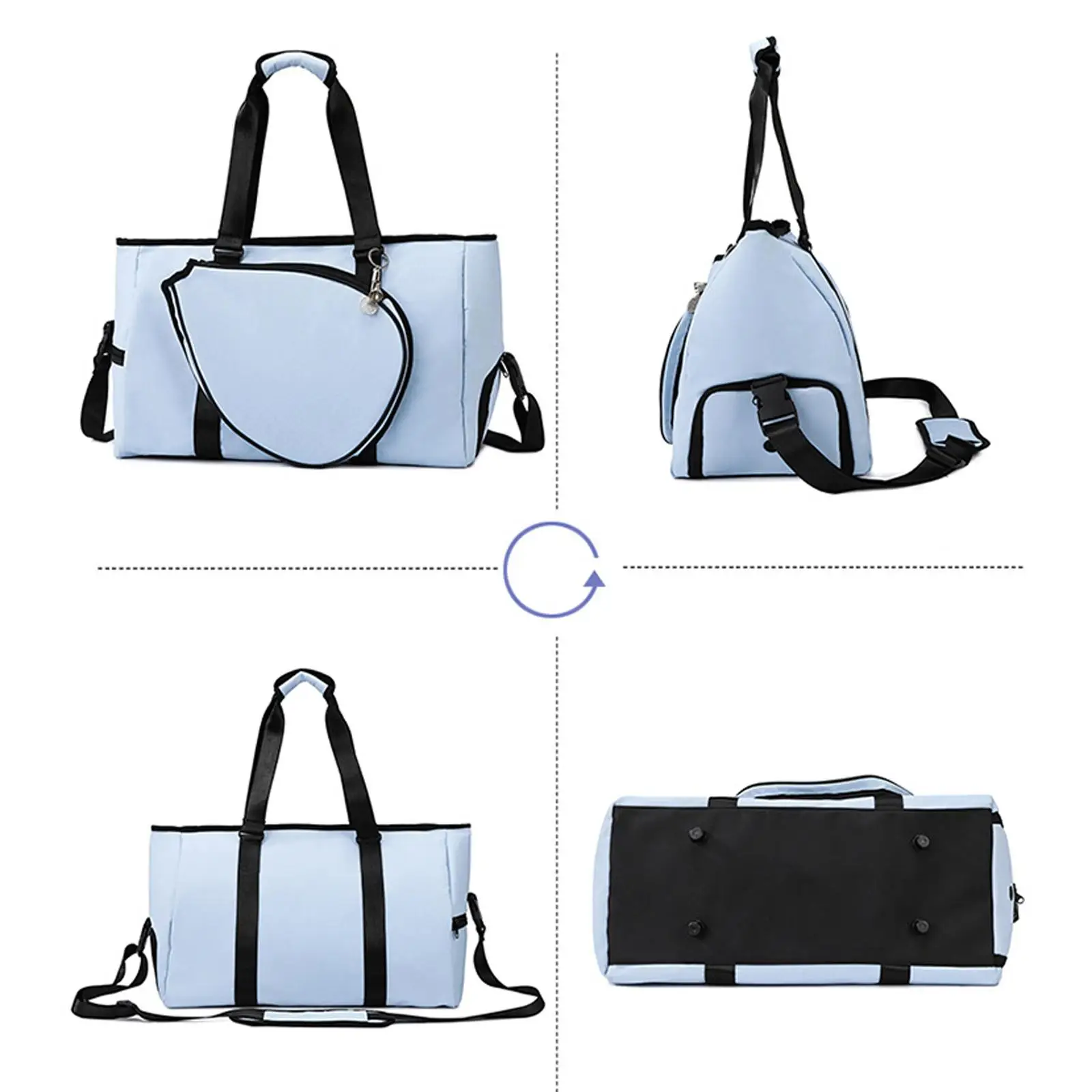 

Сумка-тоут для ракеток для бадминтона, большая вместительная сумка для занятий спортом на открытом воздухе, для фитнеса, унисекс