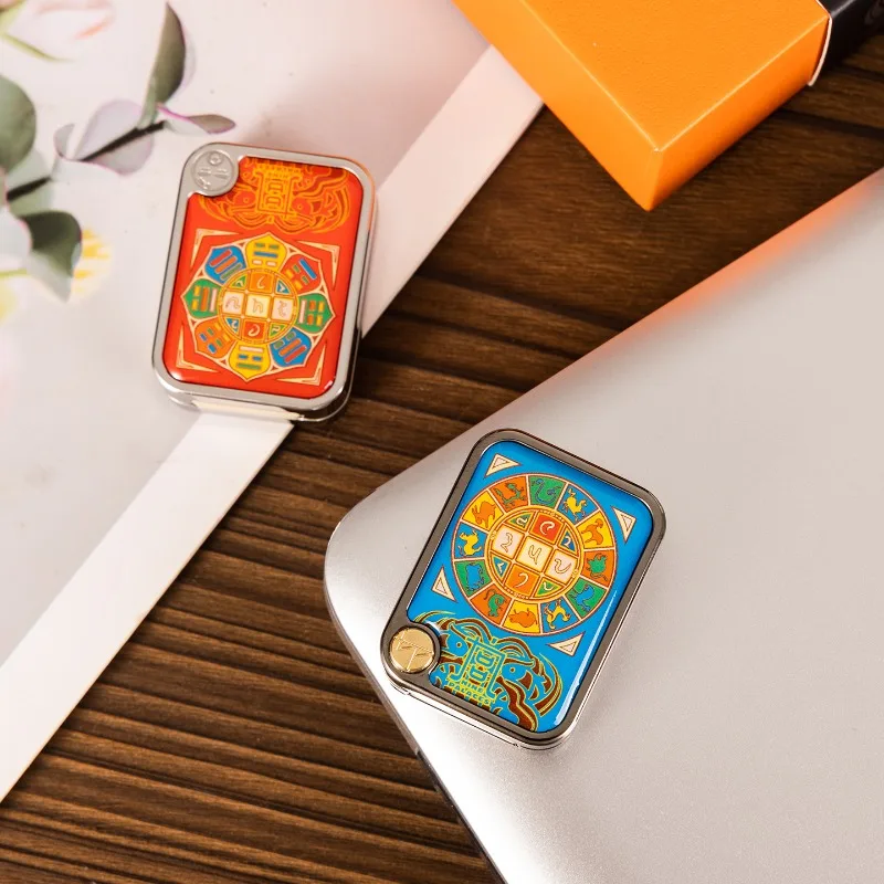 BPMODSEDC Barba Grande Nueve Palacio Mecánico Metal Empuje Directo Yema del Dedo Tarjeta de Empuje Juguete de Descompresión