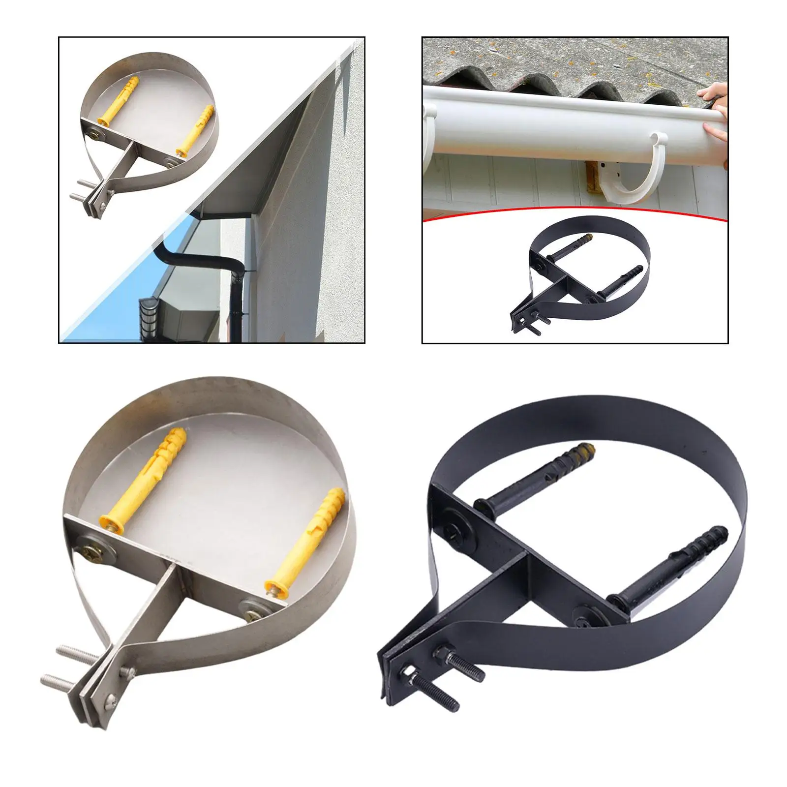 

Кронштейн для дымохода 8 дюймов, металлический, прочный, для подвешивания, для камина, бытовой, настенный, зажим для труб, кольцевой держатель для труб