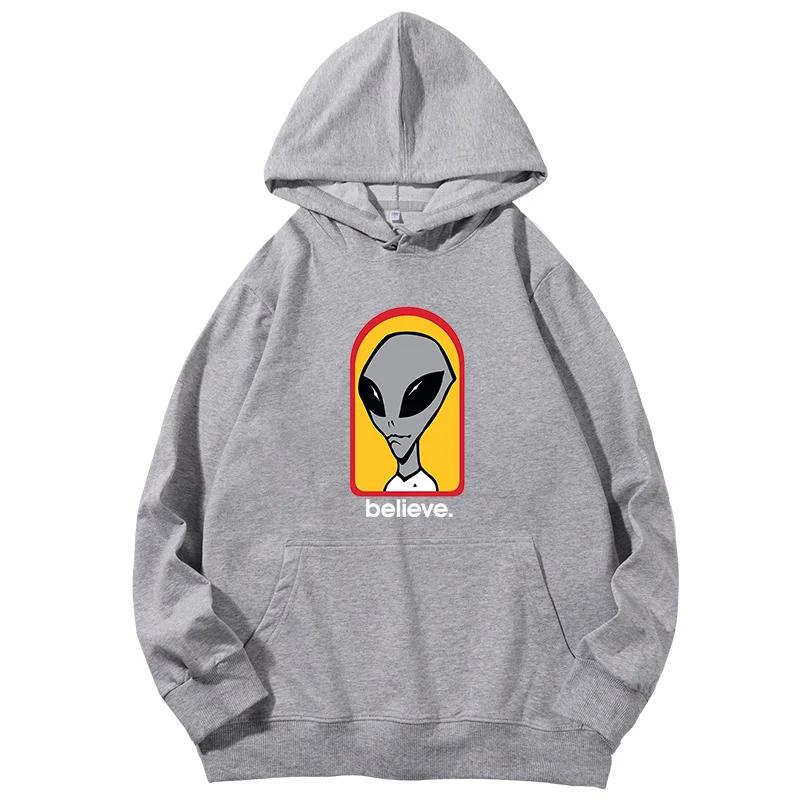 Alien Workshop Believe Speed Way Unisex graphic Hooded sweatshirts essentials Spring Autumn cotton hoodie Men\'s sportswear