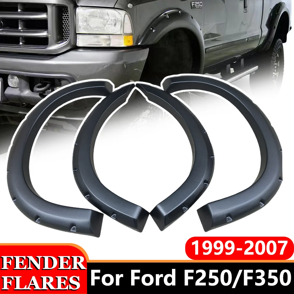 

Fender Flares For 1999-2007 Ford F250 F350 F-250 F-350 Bolt-on Truck Wheel Arch Protection Guards Cover Replaces Car Accessories