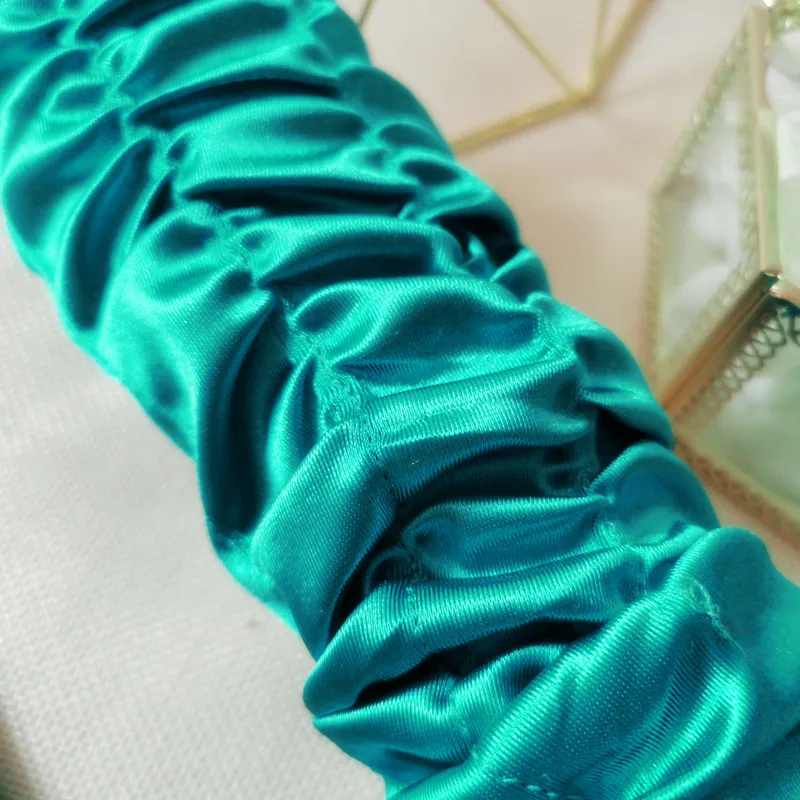 Black White Red Teal Bridal Gloves Green Satin Gloves Women Elbow Length Wedding Gloves For Bride Evening Party Dress Mitten