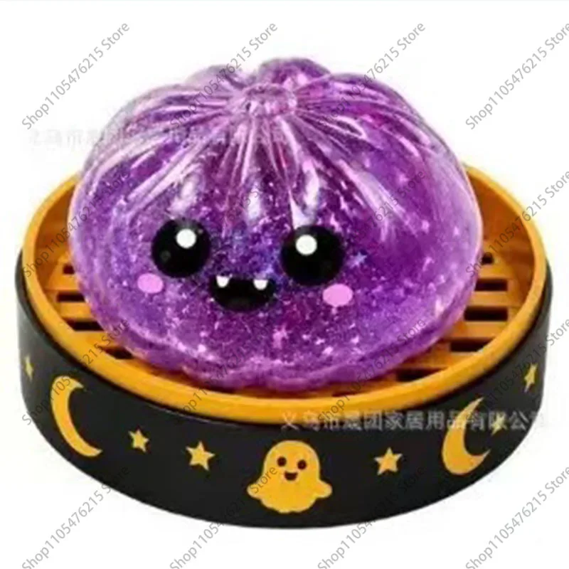 New Halloween Ghost Stress Relief Plush Toy for Squeezing and Grasping, Instantly Available for Birthday Gifts