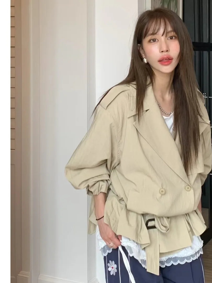 ファイオナブル・エレ レディース 春コート 新作 2026 ラジースタイル トレンド ダブルブレスト ロングコート