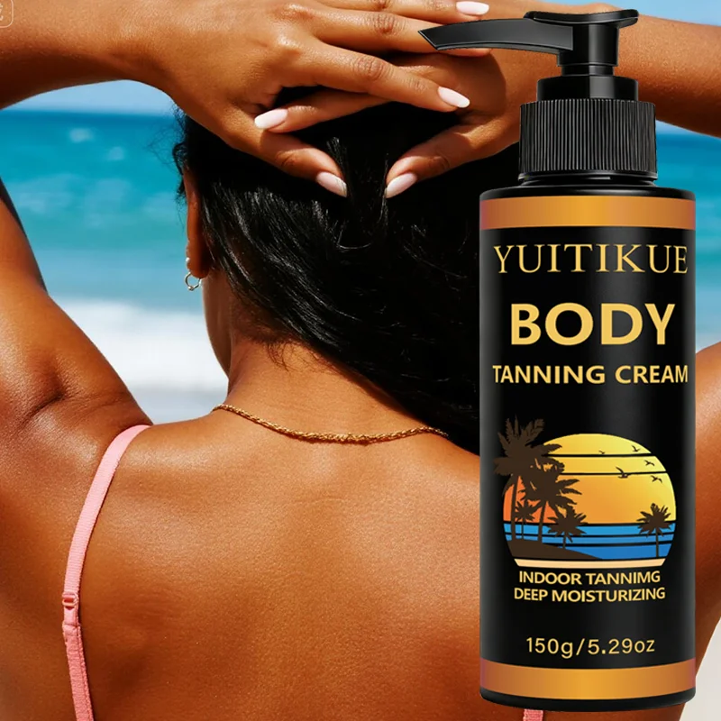 YUITIKUE Body Tanning Cream, Indoor Sunless Tanner, Deep Moisturizing for Natural Bronze Skin