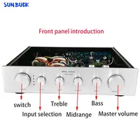 Sunbuck MP500 EH6922 Tube Preamplifier with tone balanced input OPA2604AP EH6922 Tube Preamp HIFI Power Amplifier Audio