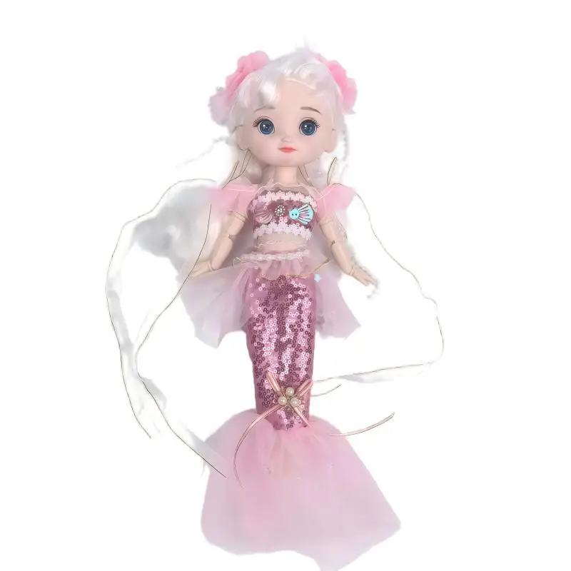 

Куклы BJD 11,5 дюймов с 3D-глазами, в платье русалки, лучший подарок на день рождения и Рождество для девочек, игрушки для творчества